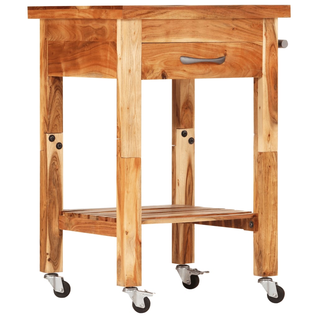 Kitchen Trolley 55x55x89 cm Solid Wood Acacia 355013