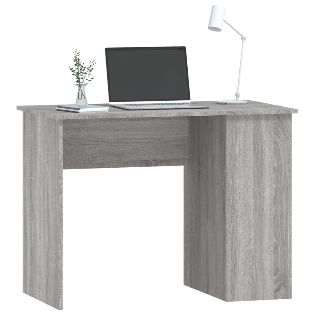 vidaXL szürke sonoma színű szerelt fa íróasztal 100 x 55 x 75 cm