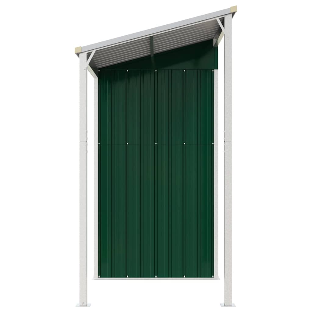 Garden Shed with Extended Roof Outdoor Backyard Storage House Steel vidaXL - Picture 33 of 60