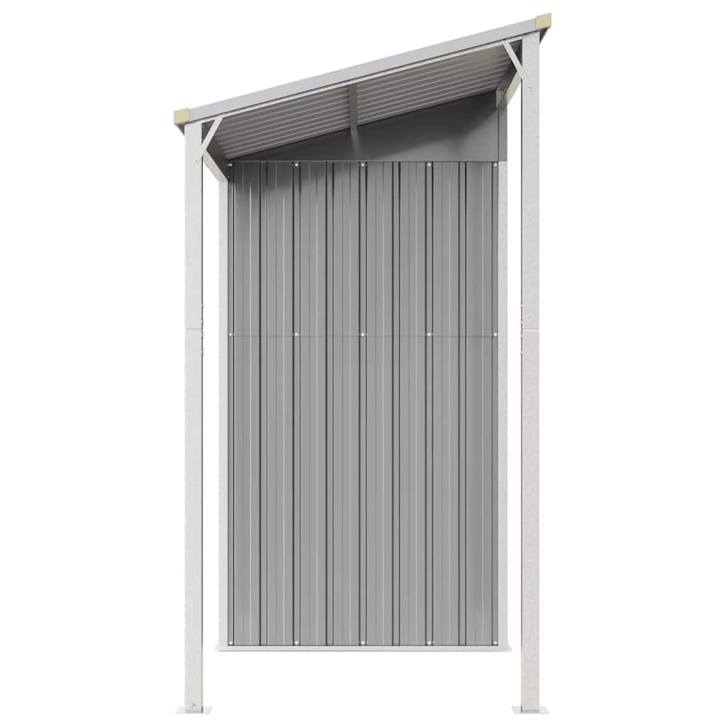 Garden Shed with Extended Roof Outdoor Backyard Storage House Steel vidaXL - Picture 55 of 60