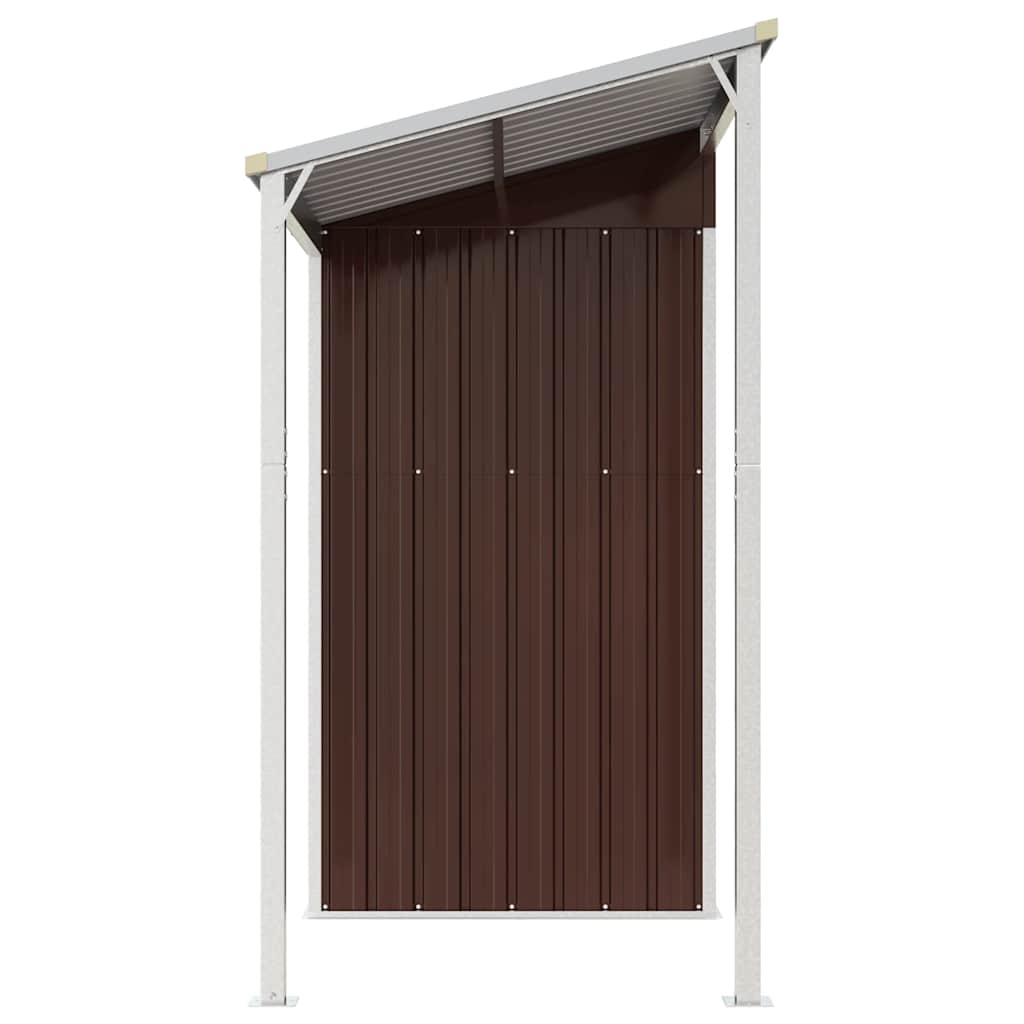 Garden Shed with Extended Roof Outdoor Backyard Storage House Steel vidaXL - Picture 22 of 60