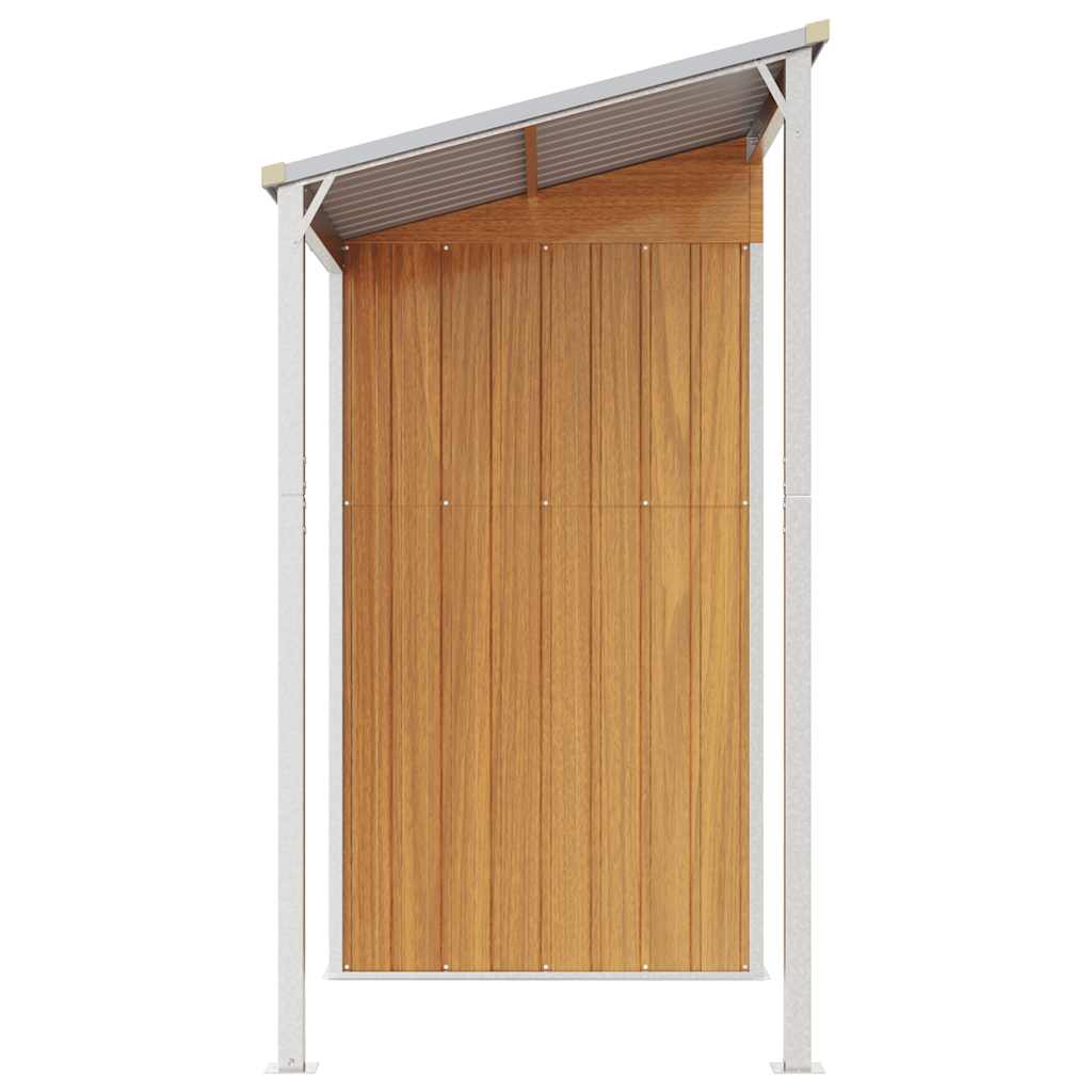 Garden Shed with Extended Roof Outdoor Backyard Storage House Steel vidaXL - Picture 44 of 60