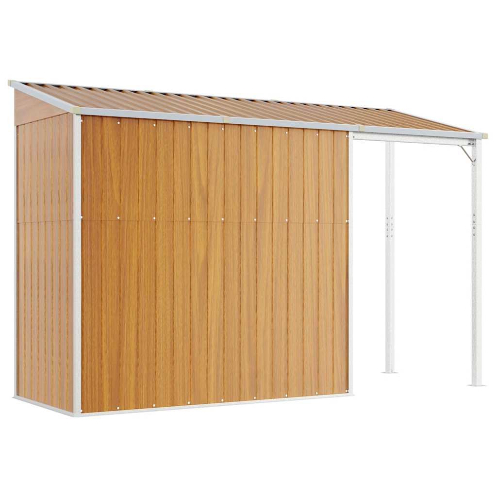 Garden Shed with Extended Roof Outdoor Backyard Storage House Steel vidaXL - Picture 45 of 60