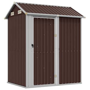 vidaXL aiakuur, pruun, 192 x 152,5 x 237 cm, tsingitud teras