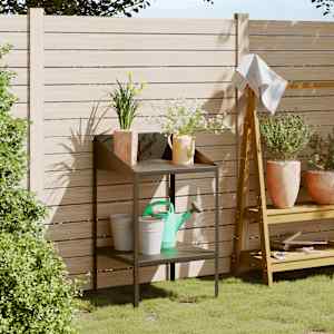 Stojalo za rastline antracit 56,5x54,5x100 cm pocinkano jeklo