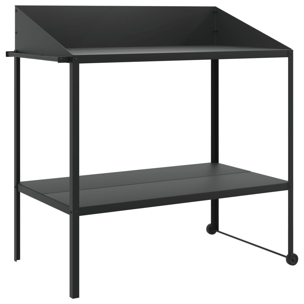 vidaXL Stojan na rostliny antracitový 100x54,5x100 cm pozinkovaná ocel