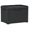 vidaXL aia hoiukast, antratsiithall, 125 l, PP