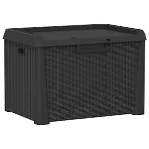 vidaXL aia hoiukast, antratsiithall, 125 l, PP