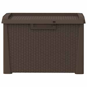Zahradní úložný box hnědý 125 l PP - obrázek 6