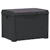 vidaXL aia hoiukast istmepadjaga, antratsiithall, 125 l, PP