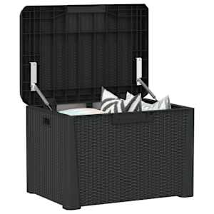 Zahradní úložný box s poduškou antracitový 125 l PP - obrázek 4