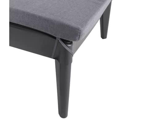 vidaXL Lettino con Cuscino Bianco 186x60x29 cm in PP