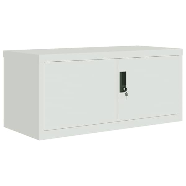 vidaXL dokumendikapp, helehall, 90 x 40 x 40 cm, teras