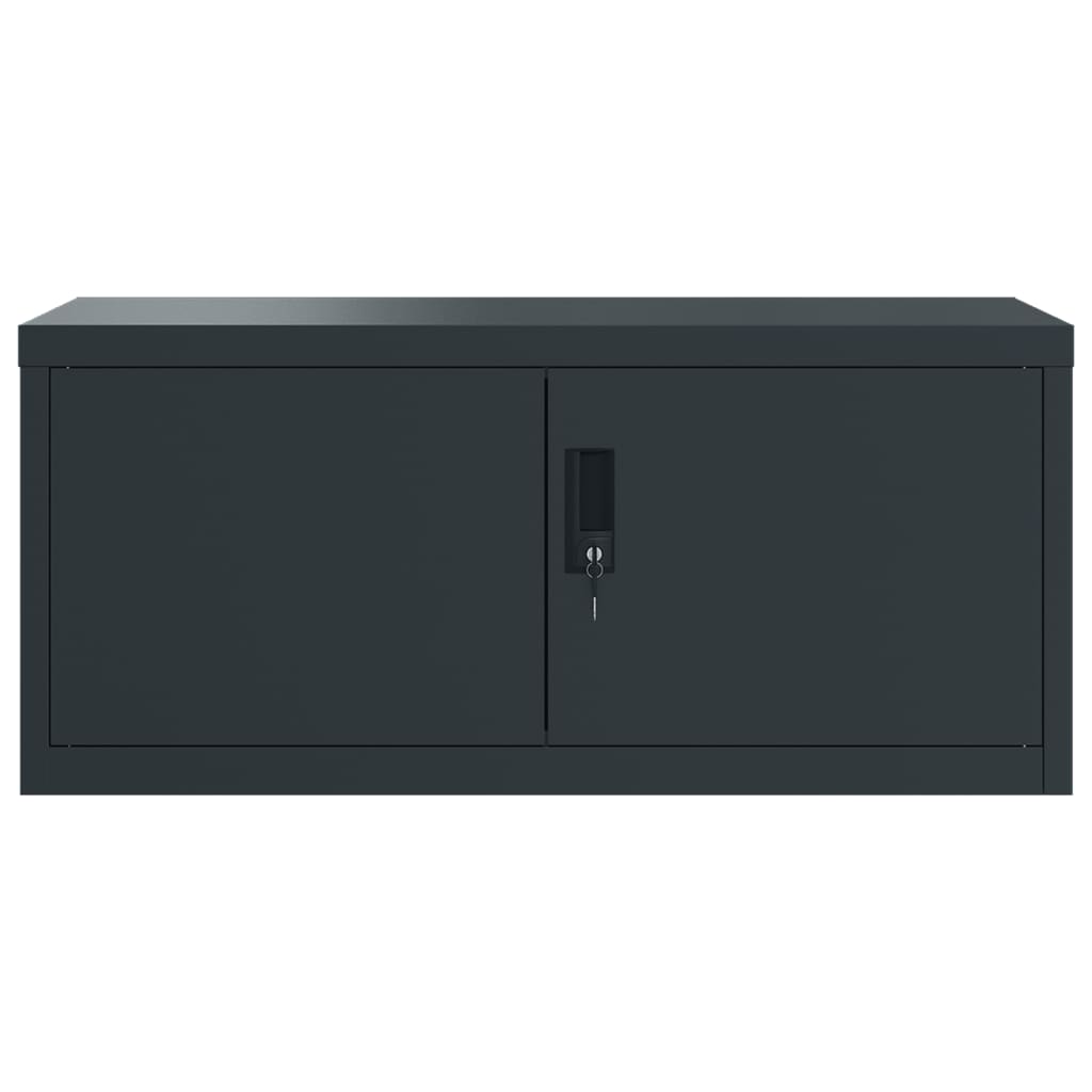 vidaXL Arkistokaappi antrasiitti 90x40x40 cm teräs
