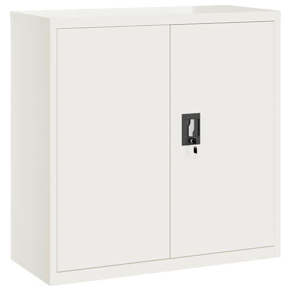 vidaXL dokumendikapp, valge, 90 x 40 x 90 cm, teras