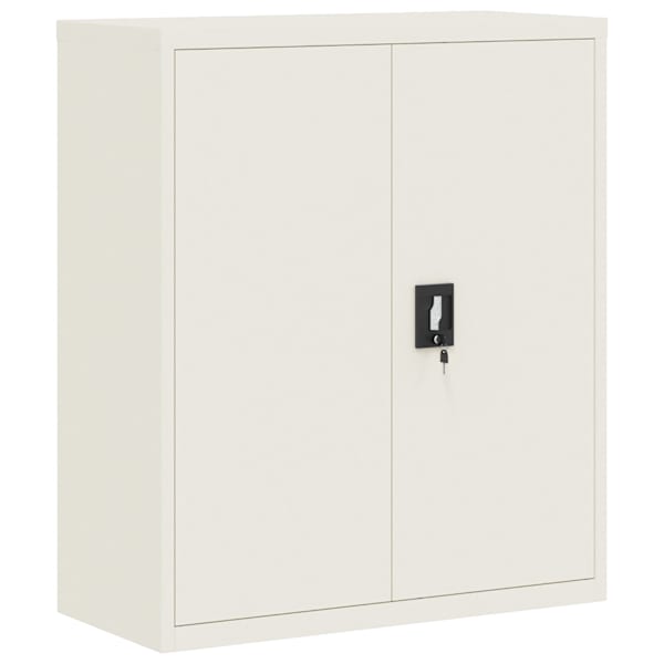 vidaXL dokumendikapp, valge, 90 x 40 x 105 cm, teras