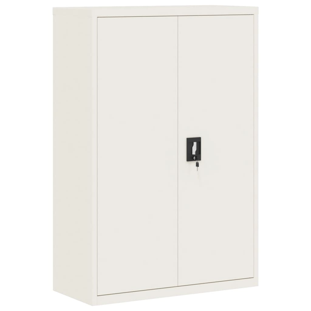 Image of vidaXL File Cabinet White 90x40x140 cm Steel