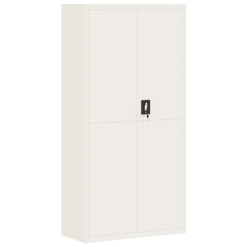 Image of vidaXL File Cabinet White 90x40x180 cm Steel
