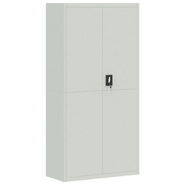 vidaXL dokumendikapp, helehall, 90 x 40 x 180 cm, teras