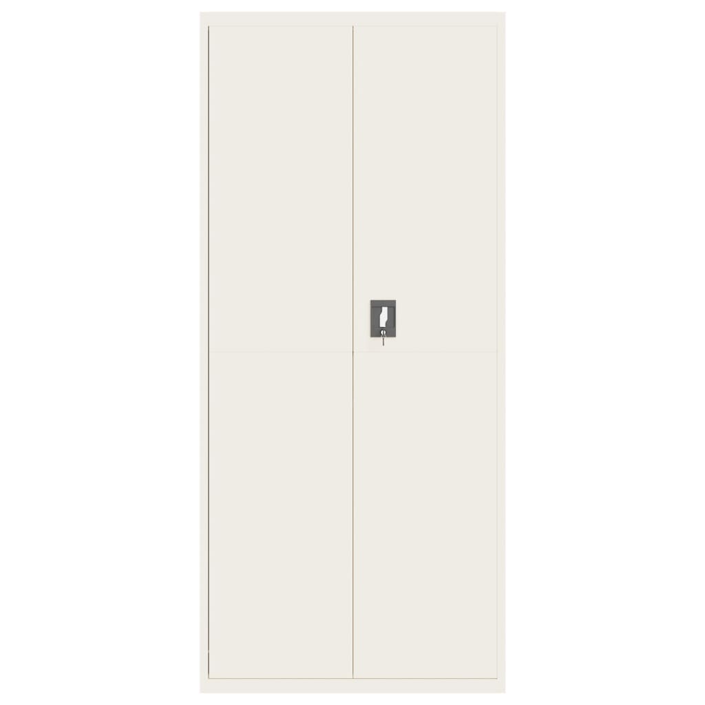 Thumbnail - vidaXL Aktenschrank Weiß 90x40x200 cm Stahl
