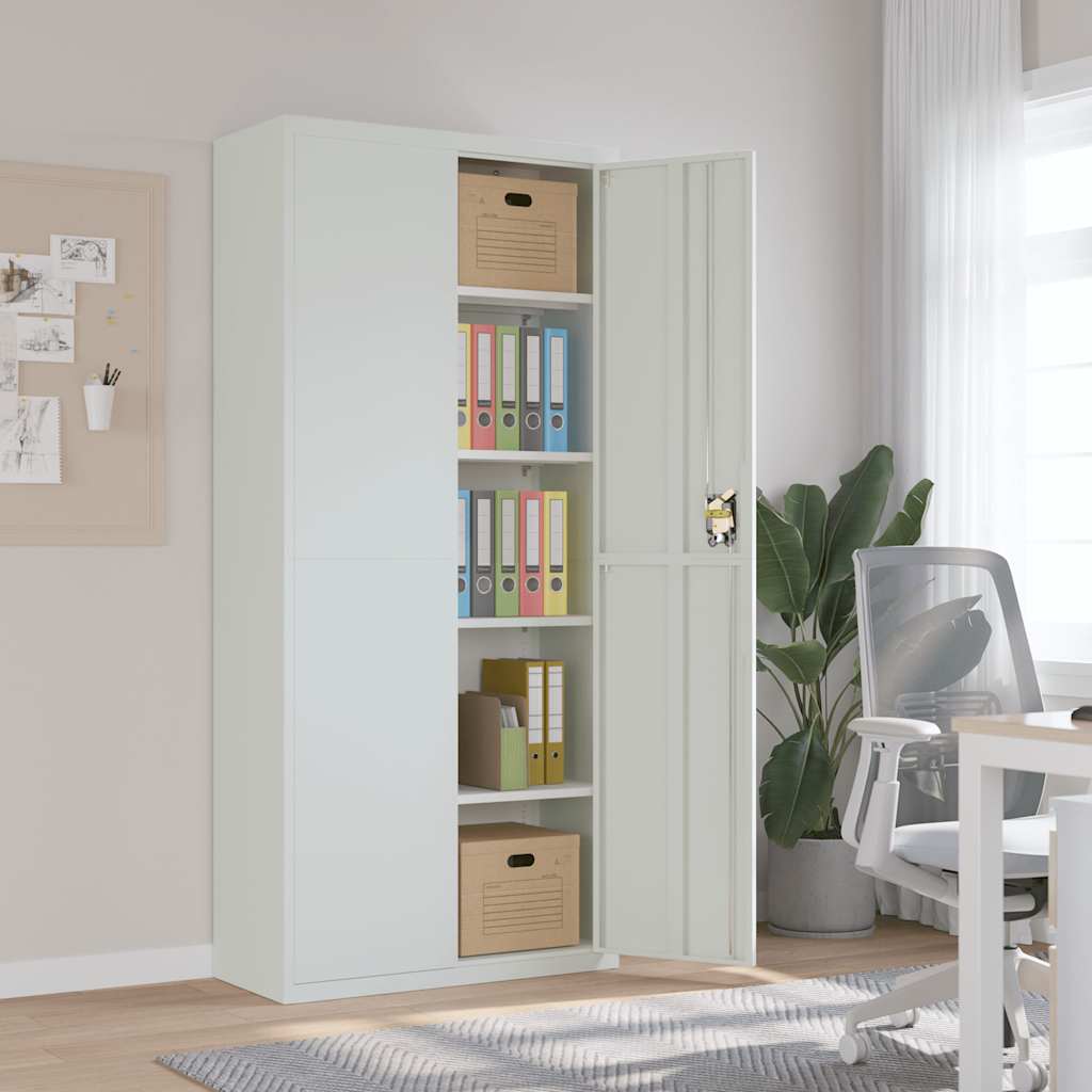 vidaXL Classeur gris clair 90x40x200 cm acier 339761