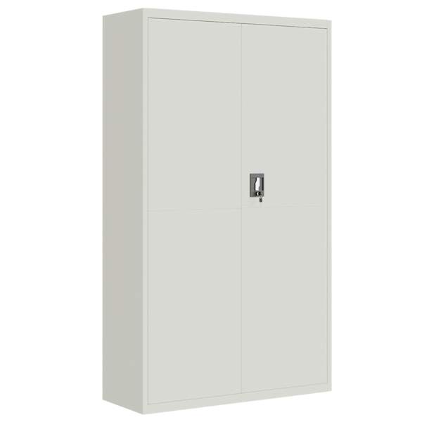 vidaXL dokumendikapp, helehall, 105 x 40 x 180 cm, teras