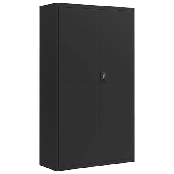 vidaXL dokumendikapp, must, 105 x 40 x 180 cm, teras