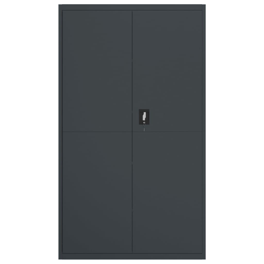 vidaXL Archiefkast 105x40x180 cm staal antracietkleurig, foto 2