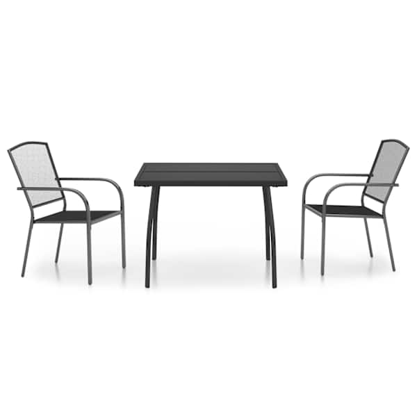 vidaXL 3-osaline aia s&ouml;&ouml;gim&ouml;&ouml;bli komplekt, antratsiithall, teras