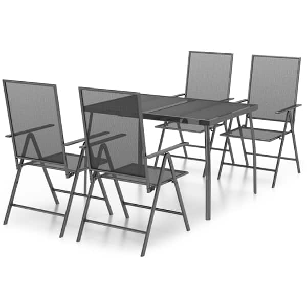 vidaXL 5-osaline aia s&ouml;&ouml;gim&ouml;&ouml;bli komplekt, antratsiithall, teras