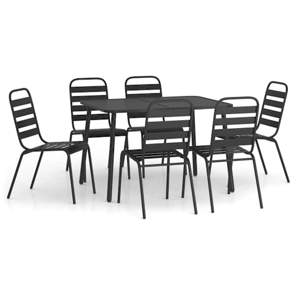 vidaXL 7-osaline aia s&ouml;&ouml;gim&ouml;&ouml;bli komplekt, antratsiithall, teras