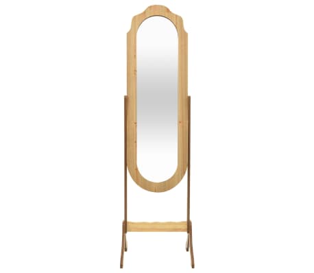 vidaXL Espejo de pie madera contrachapada 45,5x47,5x160 cm