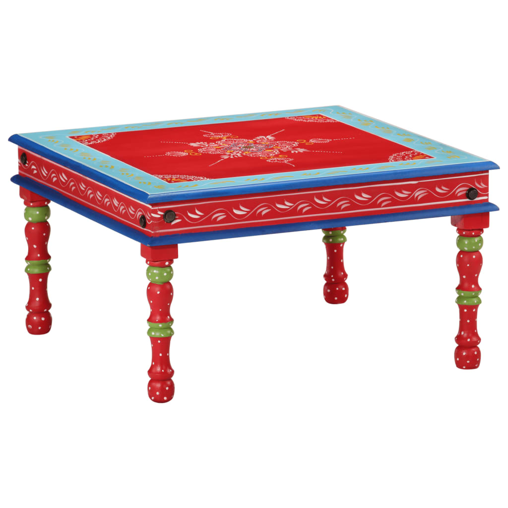 Coffee Table Hand Painted Plant Stand Accent Table Solid Mango Wood vidaXL