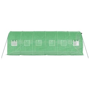 Skleník s ocelovým rámem zelený 12 m² 6 x 2 x 2 m - obrázek 5