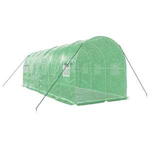 Skleník s ocelovým rámem zelený 12 m² 6 x 2 x 2 m - obrázek 6