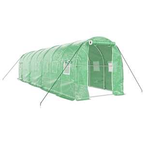 Skleník s ocelovým rámem zelený 16 m² 8 x 2 x 2 m - obrázek 2