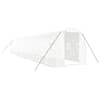 vidaXL kasvuhoone terasraamiga, valge, 24 m&sup2;, 12x2x2 m