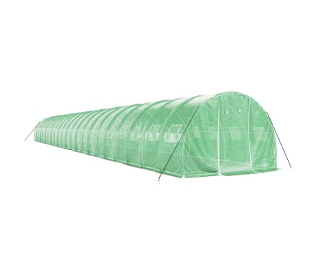 vidaXL Serra con Telaio in Acciaio Verde 66 m&sup2; 22x3x2 m