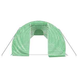Skleník s ocelovým rámem zelený 66 m² 22 x 3 x 2 m - obrázek 4