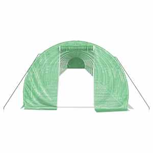 Skleník s ocelovým rámem zelený 72 m² 24 x 3 x 2 m - obrázek 4