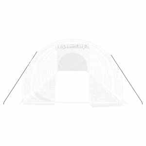 Skleník s ocelovým rámem bílý 36 m² 12 x 3 x 2 m - obrázek 4