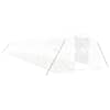 vidaXL kasvuhoone terasraamiga, valge, 48 m&sup2;, 16x3x2 m