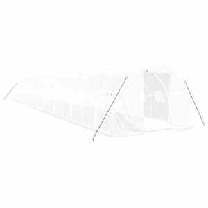 Skleník s ocelovým rámem bílý 54 m² 18 x 3 x 2 m - obrázek 2