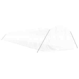 Skleník s ocelovým rámem bílý 60 m² 20 x 3 x 2 m - obrázek 3