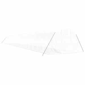 Skleník s ocelovým rámem bílý 66 m² 22 x 3 x 2 m - obrázek 3