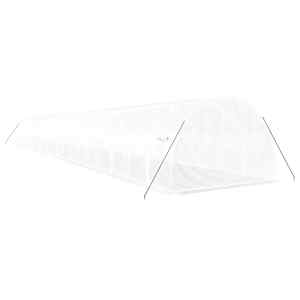 Skleník s ocelovým rámem bílý 66 m² 22 x 3 x 2 m - obrázek 6