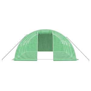 Skleník s ocelovým rámem zelený 16 m² 4 x 4 x 2 m - obrázek 4