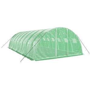 Skleník s ocelovým rámem zelený 32 m² 8 x 4 x 2 m - obrázek 3
