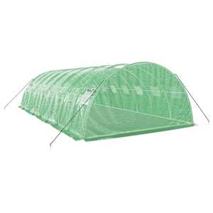 Skleník s ocelovým rámem zelený 32 m² 8 x 4 x 2 m - obrázek 6