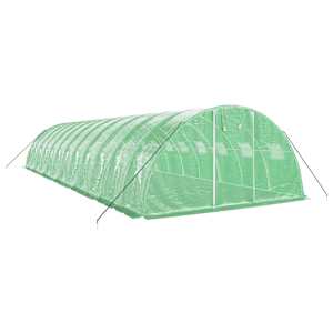 Skleník s ocelovým rámem zelený 48 m² 12 x 4 x 2 m - obrázek 3